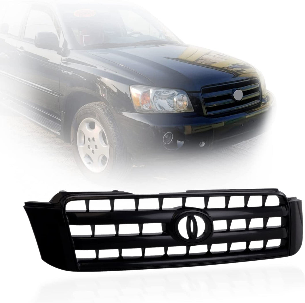 2004-2007 Toyota HighLander Grille Parrilla Negra