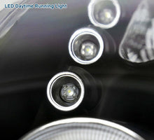 Cargar imagen en el visor de la galería, 2006-2008 Toyota Yaris HatchBack LED HALO Projector Par Focos Fondo Negro (Chofer &amp; Pasajero) - PAL Auto Parts
