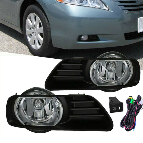 2007-2009 TOYOTA CAMRY PAR FOCOS FOG LIGHTS FONDO CROMADO (CHOFER & PASAJERO) - PAL Auto Parts